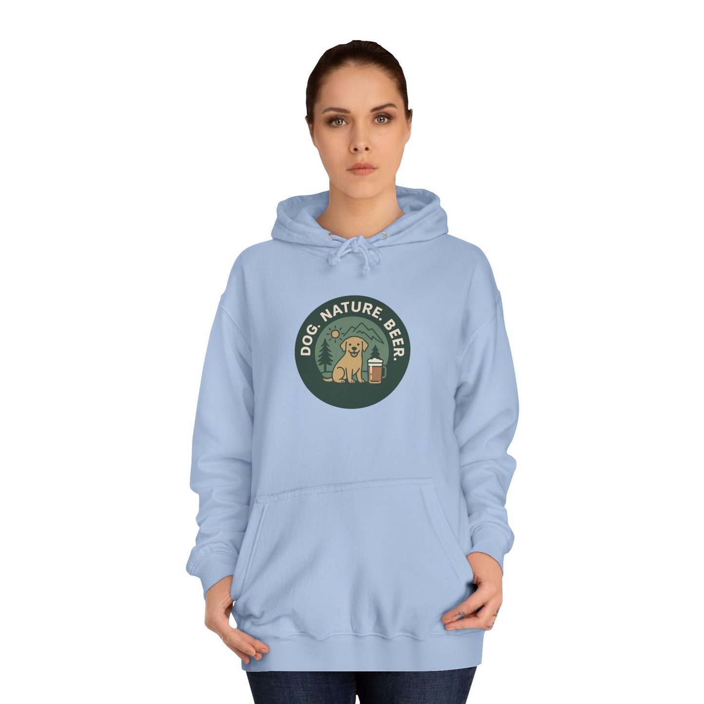 Dog. Nature. Beer. Hoodie