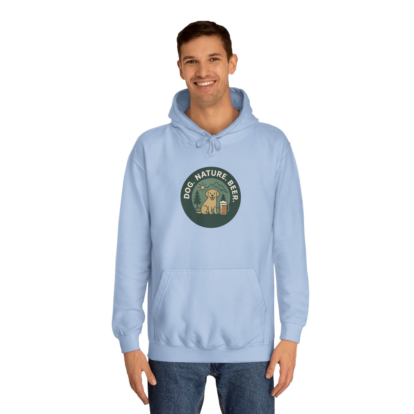 Dog. Nature. Beer. Hoodie