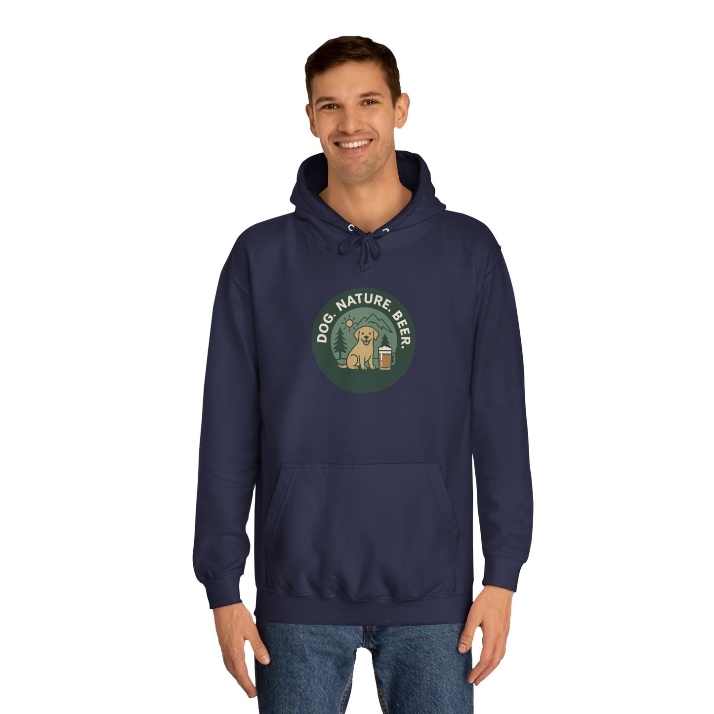 Dog. Nature. Beer. Hoodie