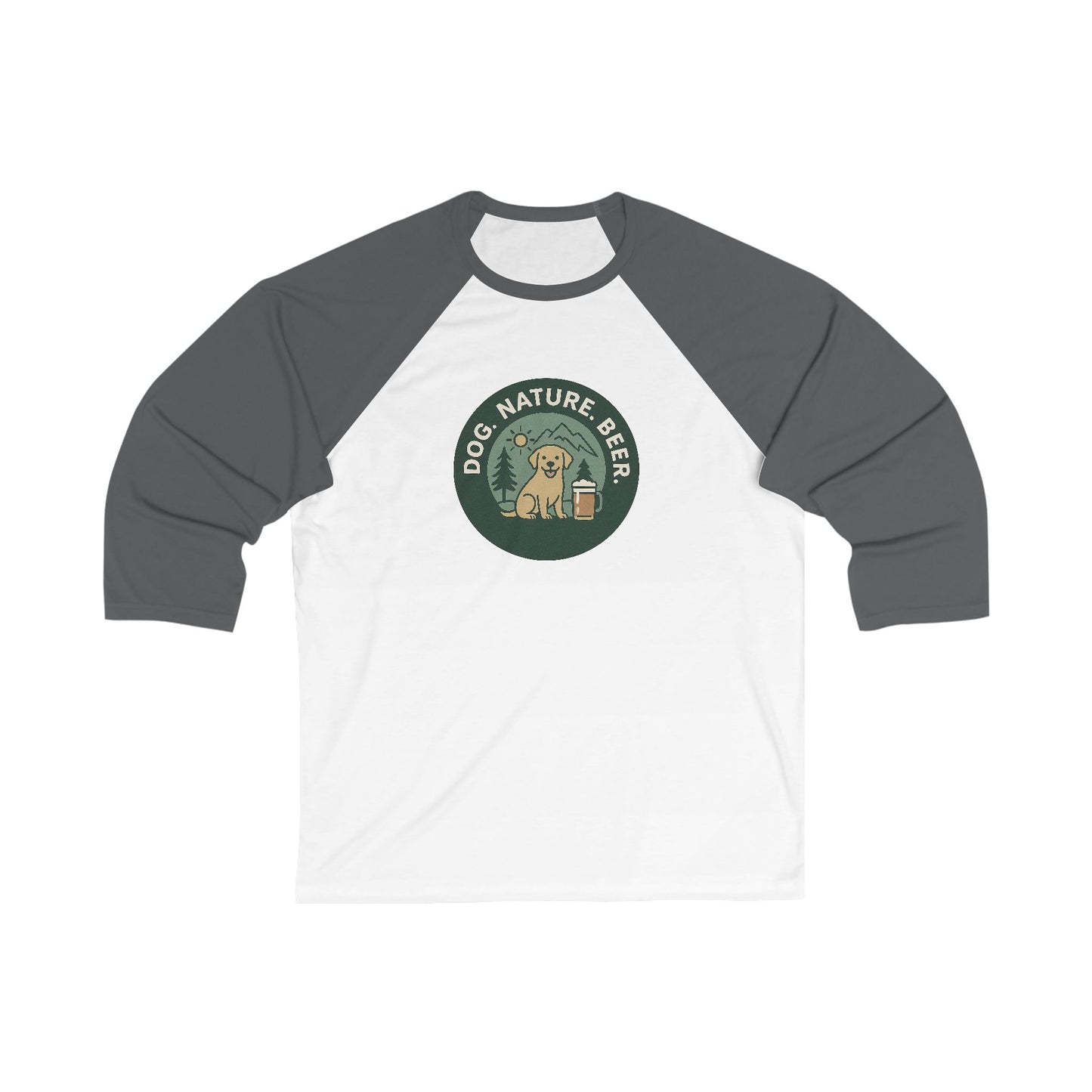 Dog, Nature & Beer Baseball Tee
