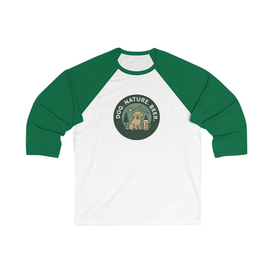 Dog, Nature & Beer Baseball Tee