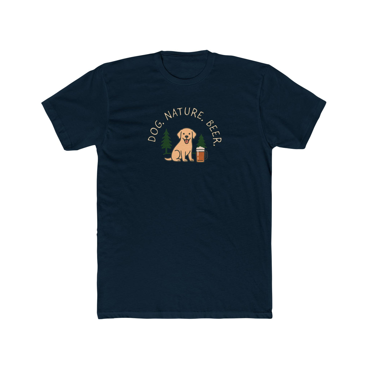 Golden Retriever Camper Tee - "Lake" Dog Graphic Camping T-Shirt