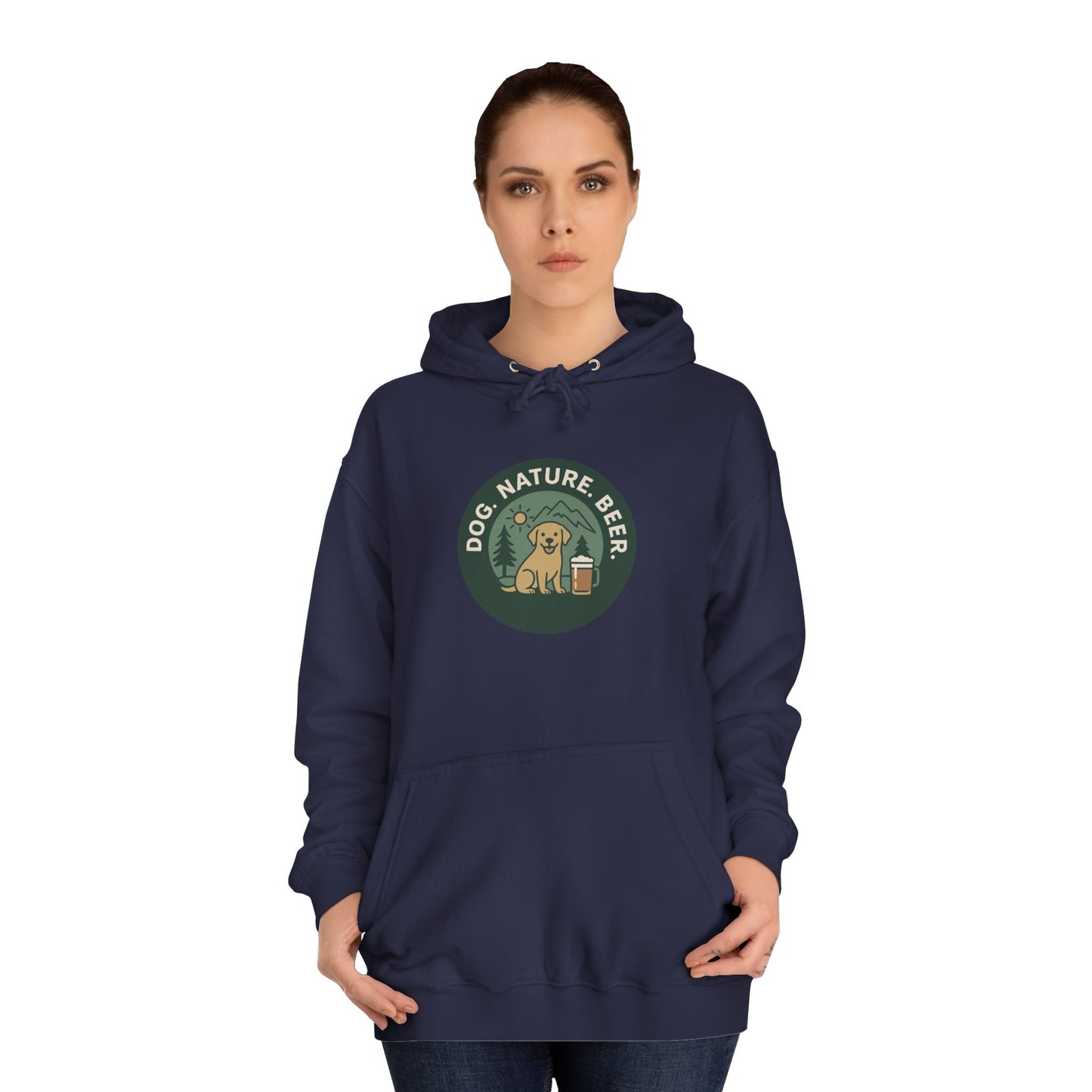Dog. Nature. Beer. Hoodie