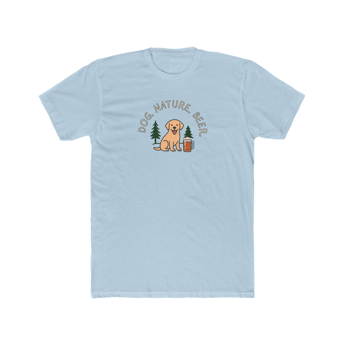 Golden Retriever Camper Tee - "Lake" Dog Graphic Camping T-Shirt