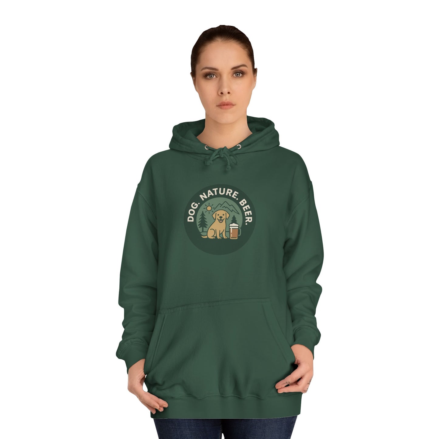 Dog. Nature. Beer. Hoodie