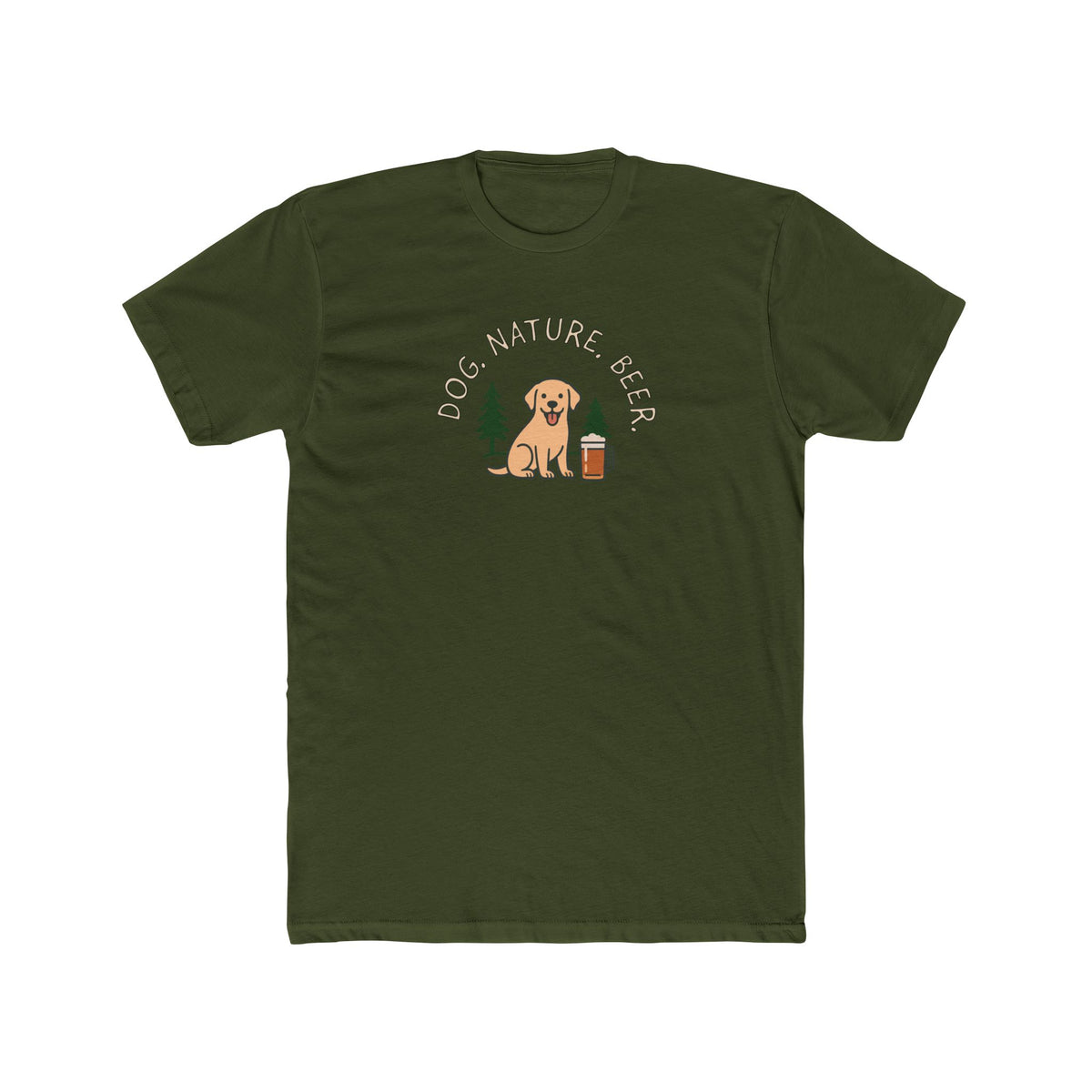 Golden Retriever Camper Tee - "Lake" Dog Graphic Camping T-Shirt