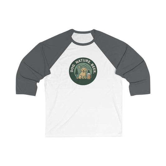 Dog, Nature & Beer Baseball Tee