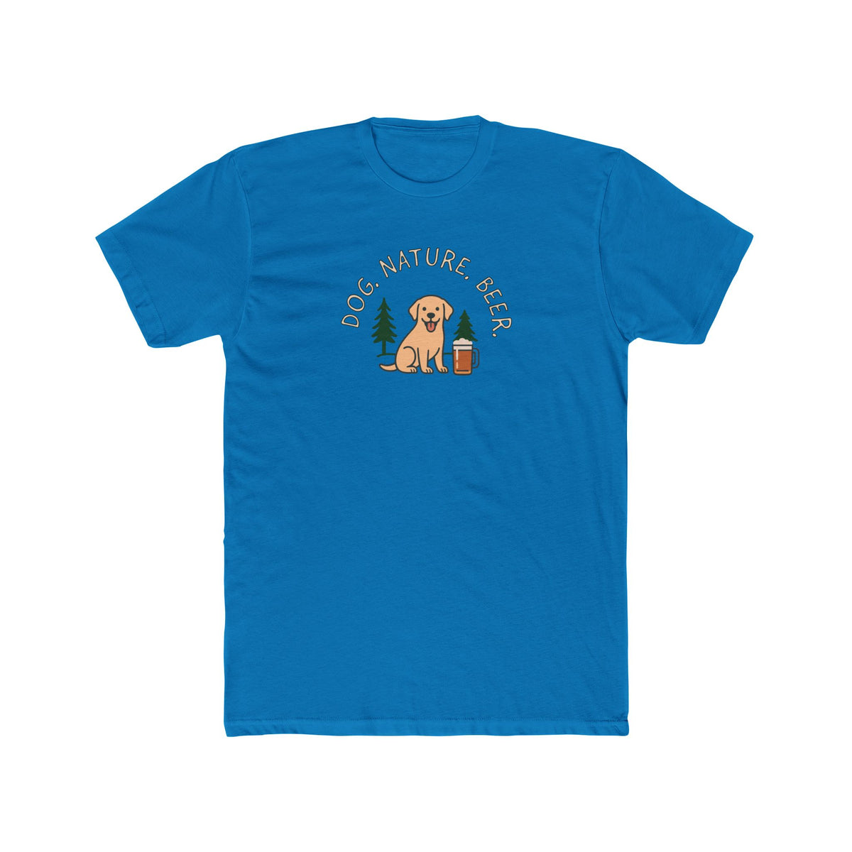 Golden Retriever Camper Tee - "Lake" Dog Graphic Camping T-Shirt