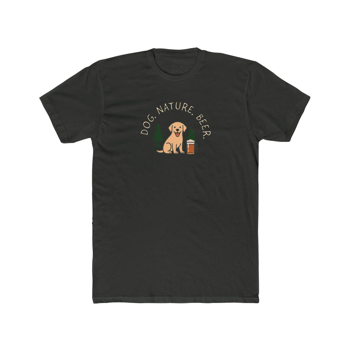 Golden Retriever Camper Tee - "Lake" Dog Graphic Camping T-Shirt