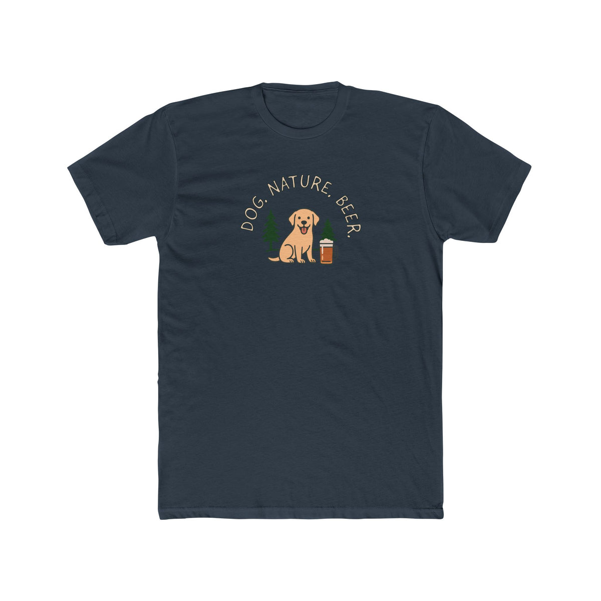 Golden Retriever Camper Tee - "Lake" Dog Graphic Camping T-Shirt