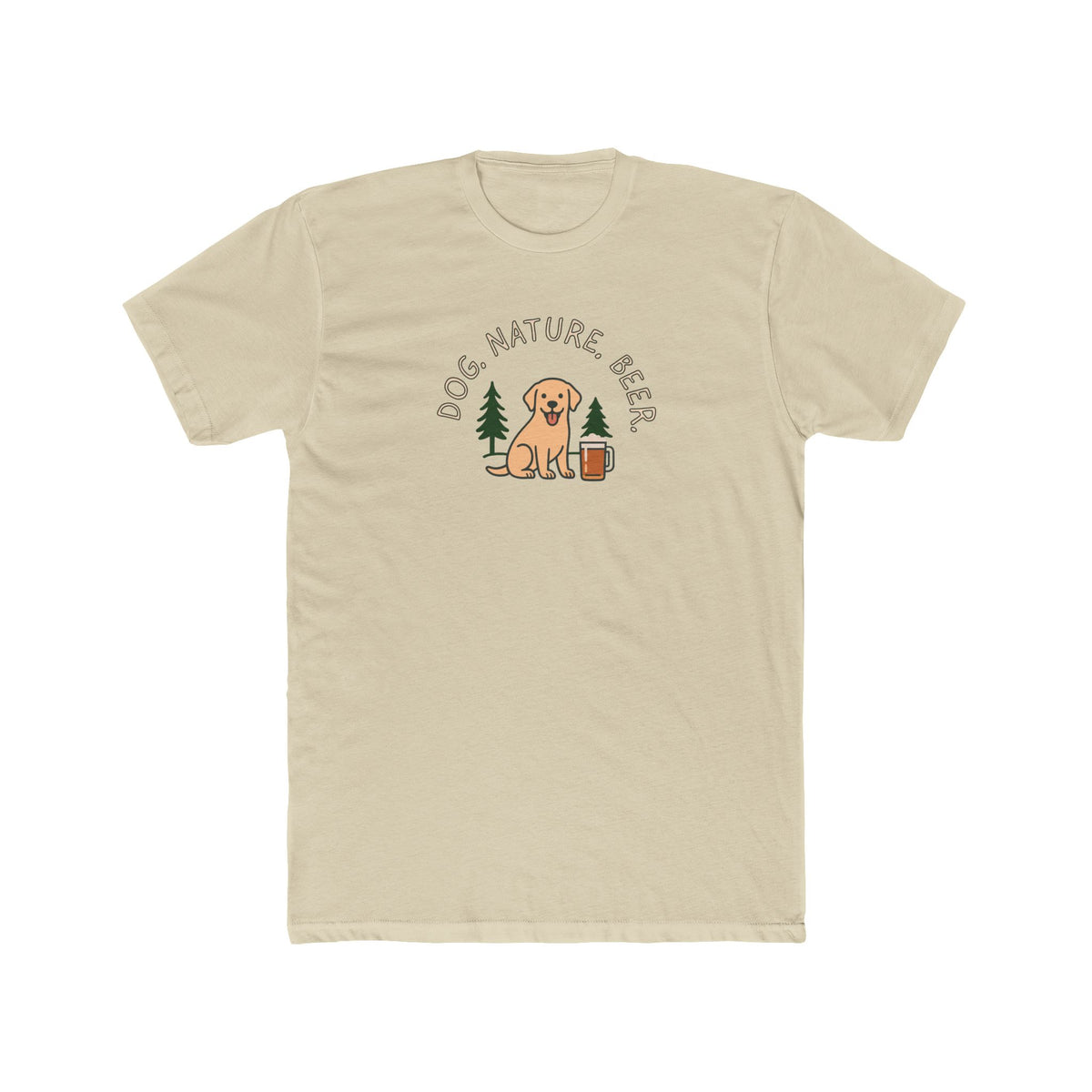 Golden Retriever Camper Tee - "Lake" Dog Graphic Camping T-Shirt