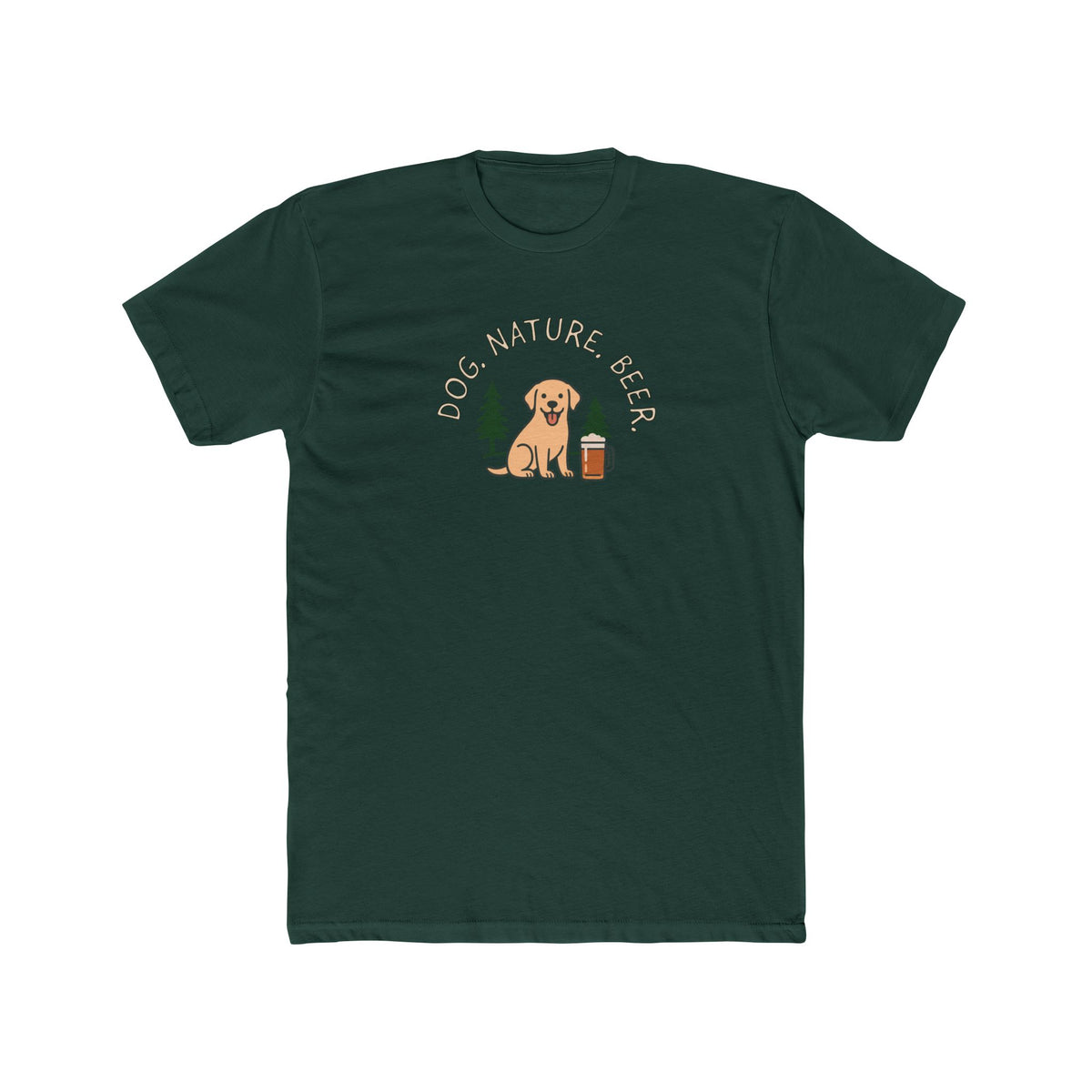 Golden Retriever Camper Tee - "Lake" Dog Graphic Camping T-Shirt