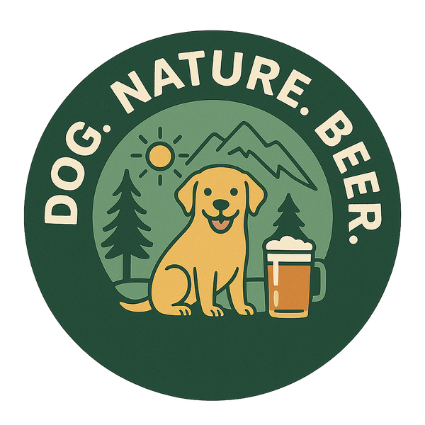 Dog. Nature. Beer. 
